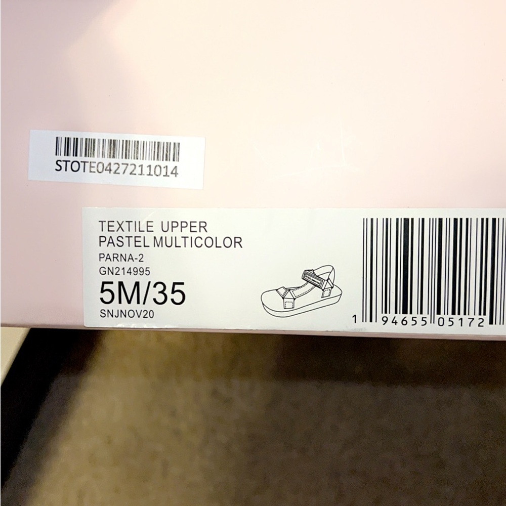 Bcbgeneration Black And Pink Patchwork Sandals - image 4